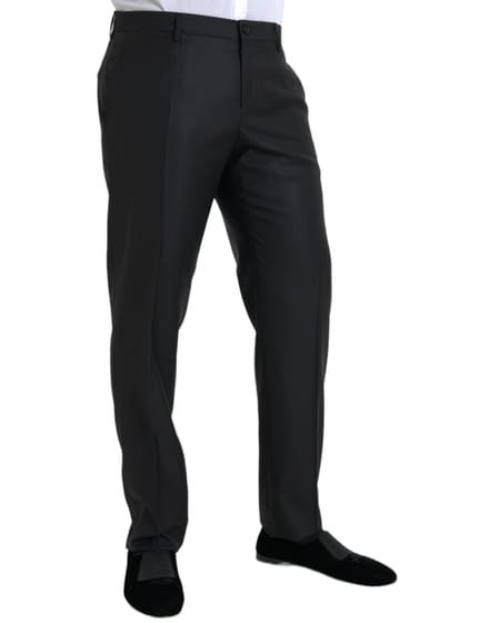Classic Fit Broek Effen Zwart