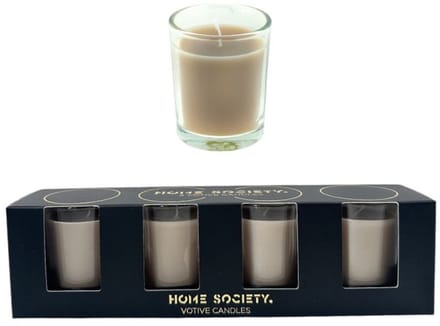 Home Society Votive Candles Taupe