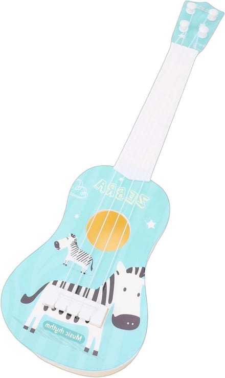 Kinderukelele - Speelgoed Gitaar - Muziek Leren - Functionele Snaren - 37 x 12 x 4 cm - Blauw