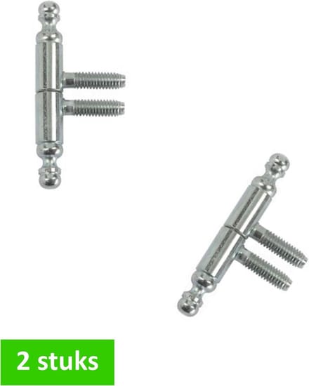 i-Fix inboorpaumelle | 11 x 75 mm | vaaskop | verchroomd | 2 STUKS