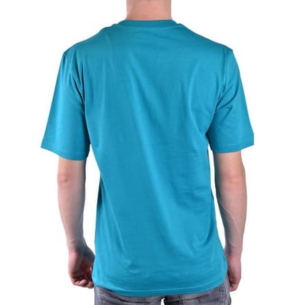 Moschino Heren Couture Glanzend Logo T-Shirt (Teal)