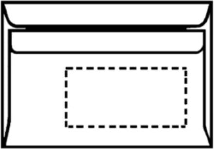 Envelop, C6, zonder venster, wit