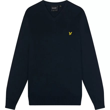 Katoenen v-hals trui merino Lyle & Scott Merino