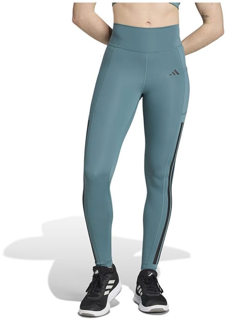 Adidas Optime 3 Stripes Full Length Leggings Grijs XL / Regular Vrouw