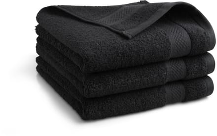 Katoenen handdoek - 3 stuks - 50x100 - zwart