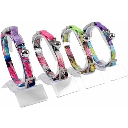 Duvo+ Kattenhalsband Bloemen Splash 20-30CM / 10MM