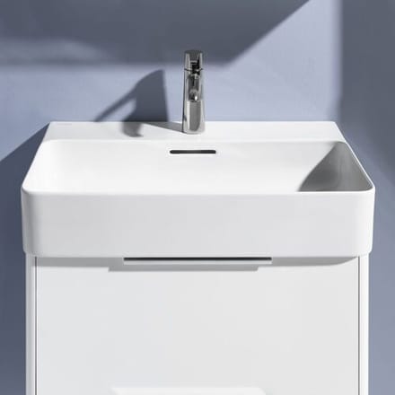 LAUFEN Val washbasin, submountable 60 x 42 cm with 1 tap hole, with overflow H8102834001041