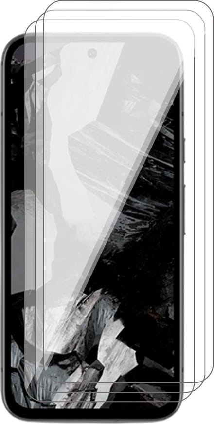 Screenprotector geschikt voor Google Pixel 8a - 3x Glas Screen Protector