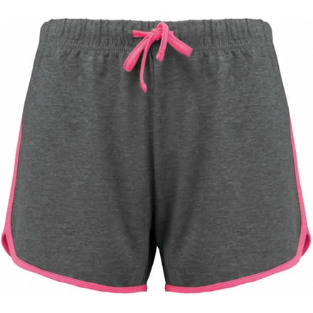PROACT® Dames sportshort PA1021 - Grey Heather / Fluo Pink - M