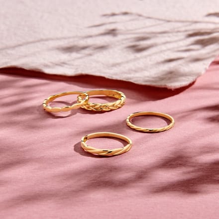 Ring Gedraaid 14K Geelgoud