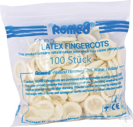 Romed latex vingercondooms medium - 500 stuks Romed