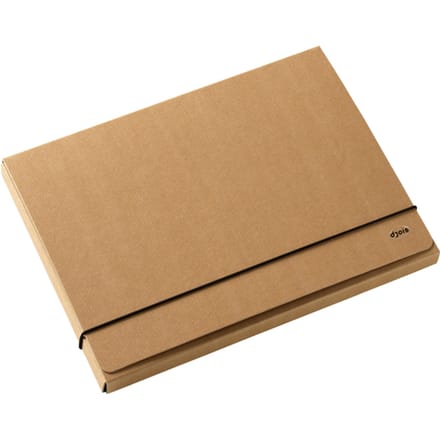 Elastobox Kraft Line A4 3 kleppen bruin