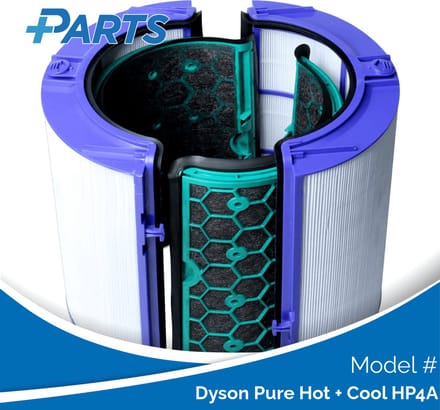 Dyson Pure Hot + Cool HP4A Filter (Plus.Parts® alternatief voor 969048-05)