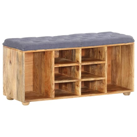 vidaXL - Halbankje - 100x35x47 - cm - massief - mangohout