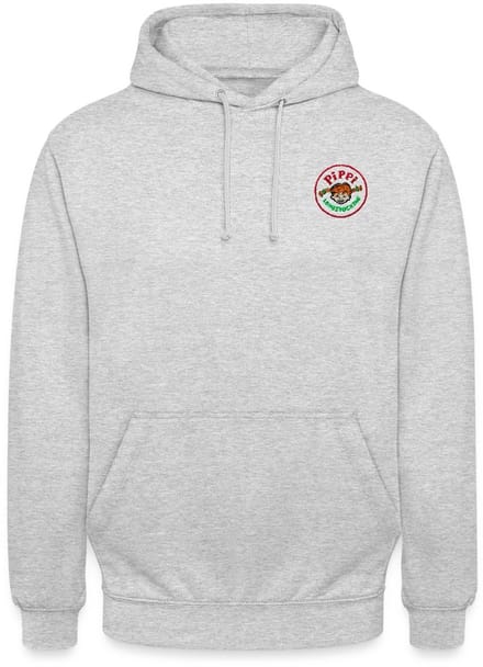 Pippi Langkous Rond Logo Borduurwerk Hoodie Unisex