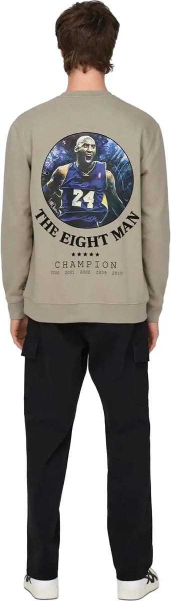 Kobe Bryant Celebrity Crew Neck Vintage Khaki Maat : S