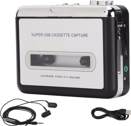 Draagbare USB Cassette naar MP3 Converter - Oude Bandjes Digitaliseren en Terugluisteren