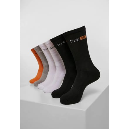 Mister Tee - Fuck Off 6-Pack Sokken - 43/46 - Multicolours
