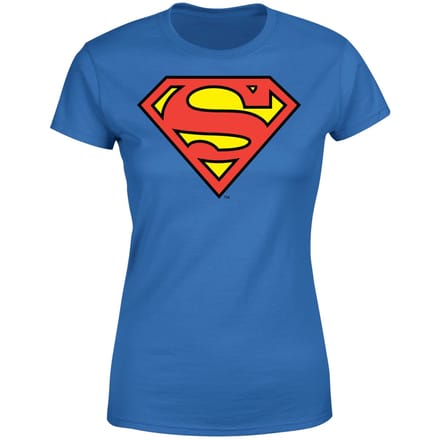 DC Originals Official Superman Shield Dames T-shirt - Blauw - S