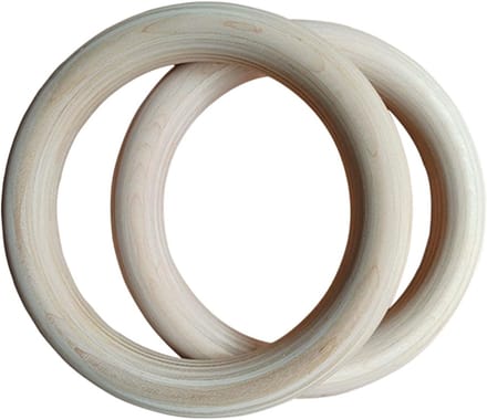 Turnringen Hout - Optrek Grepen - Fitness Training - Ergonomische Handgrepen - 19x19x2.5 cm