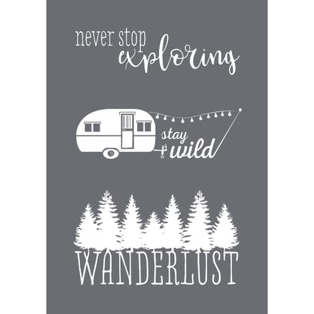 Sjabloon "Wanderlust" met Scraper