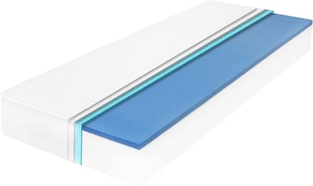 Schuimmatras - Traagschuim matras - Rustige slaap - Open celstructuur - 100 x 200 cm - Wit