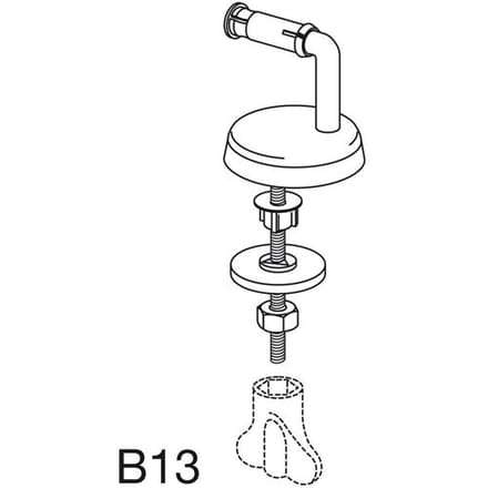 Pressalit universal hinge B13 B13P999