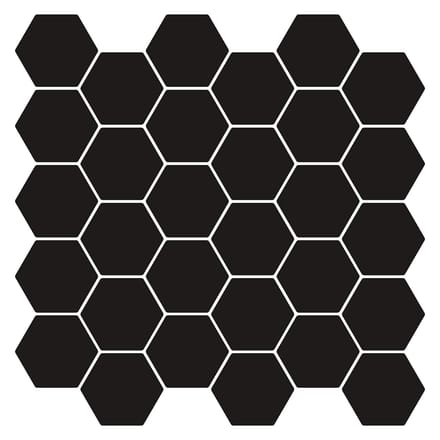 vidaXL - Hexagon - Tegel - 10 - st - Zwart - 30 - x - 30 - cm - Polyurethaan - en - PET