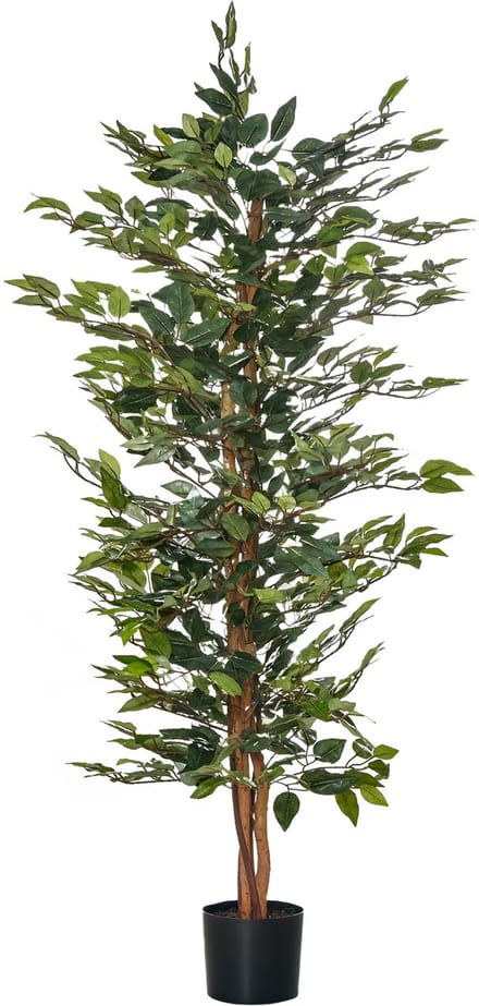 HOMCOM kunstplant - met plantenbak - Ø60 x 150H cm