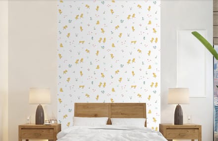 Behang - Fotobehang Eend - Baby - Dieren - Breedte 140 cm x hoogte 220 cm
