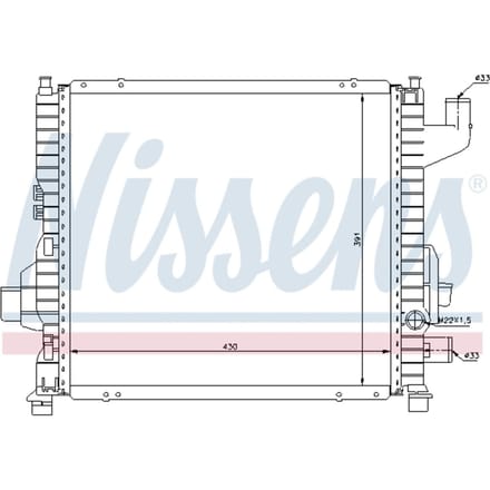 Radiator NISSENS 63837A