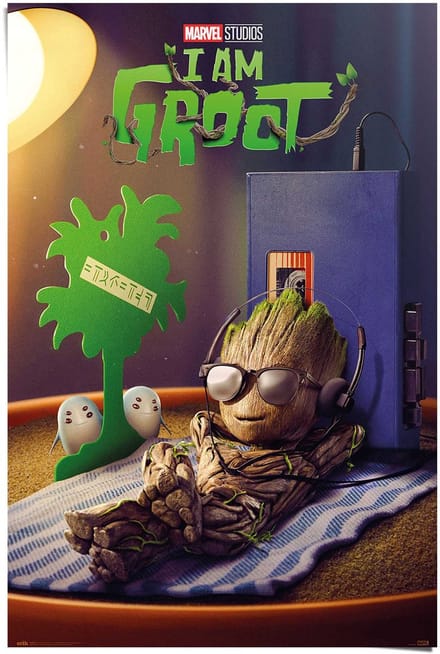 Poster Marvel Groot - get your groot on - 91,5 x 61 - Papier - REINDERS