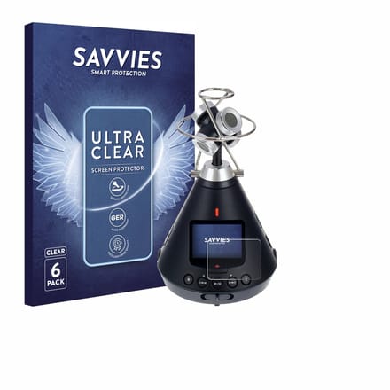 Savvies - Screenprotector voor Zoom H3-VR - Folie Beschermfolie transparant 6 Stuks