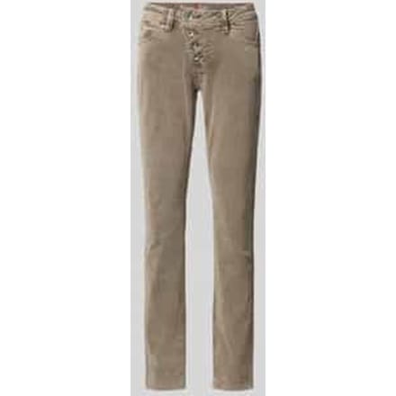 Slim fit corduroy broek van katoenmix