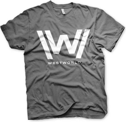 Westworld Heren Tshirt -S- Logo Grijs