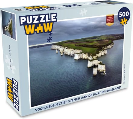 Puzzel stenen aan de kust in Engeland - Legpuzzel - Puzzel 500 stukjes
