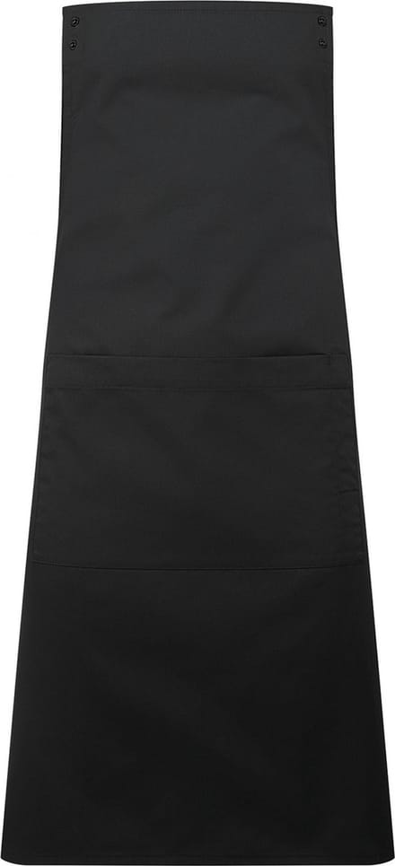 Schort/Tuniek/Werkblouse Unisex One Size Premier Black 65% , 35% Katoen