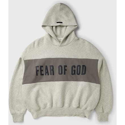 CROPPED RELAXED PANELLED HOODIE