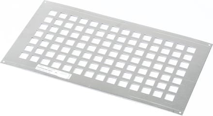Gavo Ventilatieplaat enkel rij aluminium 25 x 45cm (Prijs per stuk)