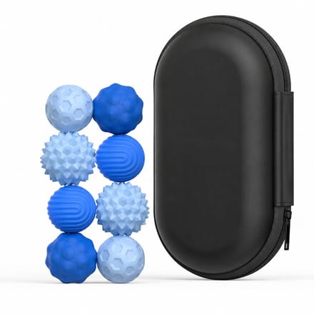 Magnetische fidgetballetjes– 8 sensorische balletjes - blauw