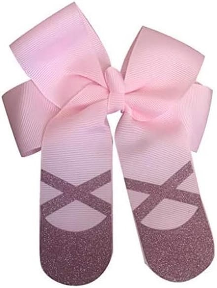 Grote Roze Glitter Haarstrik voor Meisjes - Ballet & Dans Accessoire