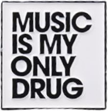 Pin Broche - enamel pin - kledingspeld - Music is my only