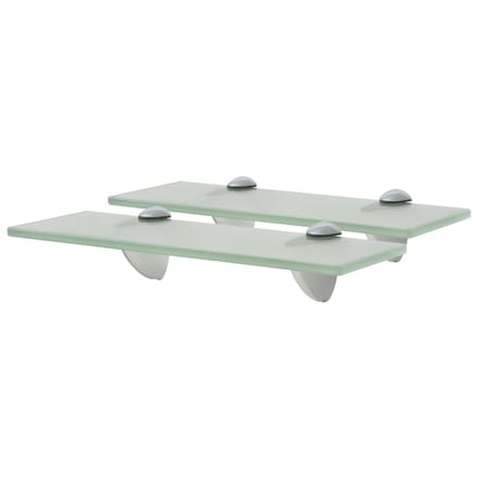 vidaXL - Schappen - zwevend - 2 - st - 30x10 - cm - 8 - mm - glas