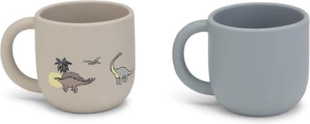 Konges Slojd - Drinkbekers - 2 pack - Siliconen - Dino