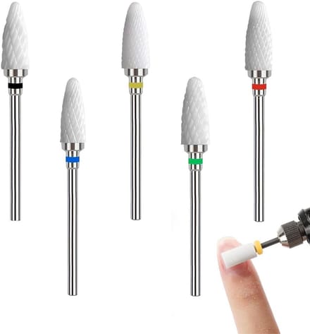 Nagelfrees Set - Keramische Boren - Manicure Pedicure - Maïs Vorm - 3/32 Inch