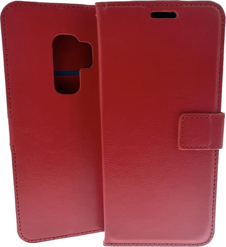 Portemonnee Book Case Hoesje Geschikt voor: Samsung Galaxy S9 Plus - Rood