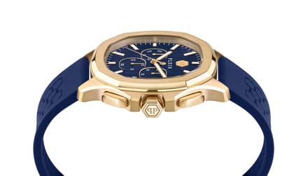 Philipp Plein $keleton $pectre PWSAA0323 Horloge - Siliconen - Blauw - Ø 44 mm