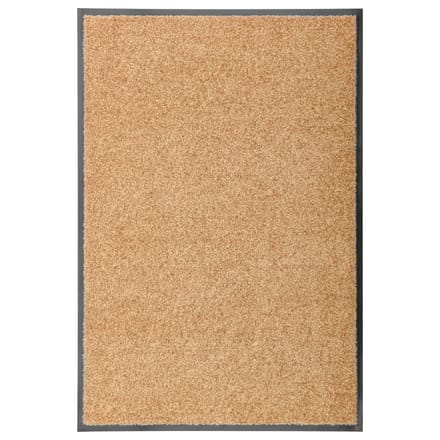 vidaXL - Deurmat - wasbaar - 60x90 - cm - crème