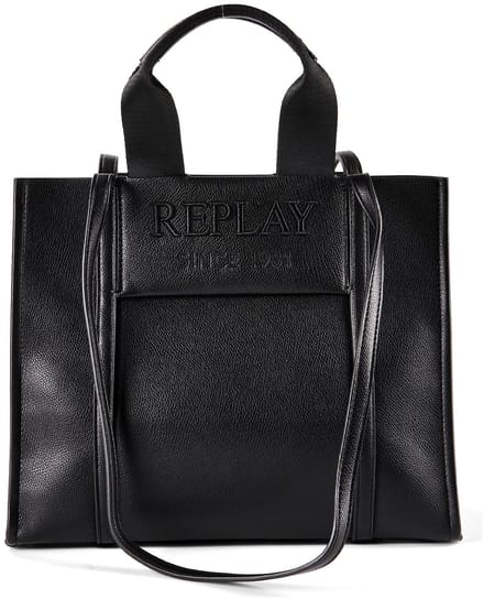 REPLAY handtas Handbag Black zwart
