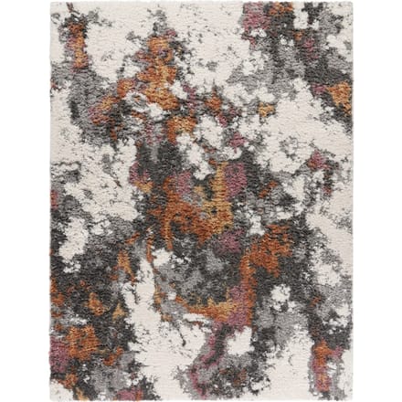 Hoogpolig tapijt Vincenta multicolor 60x100 cm
